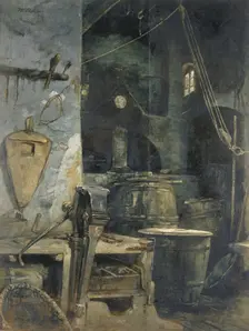 Bell Foundry, Germany, ca. 1874. Creator: Walter Shirlaw