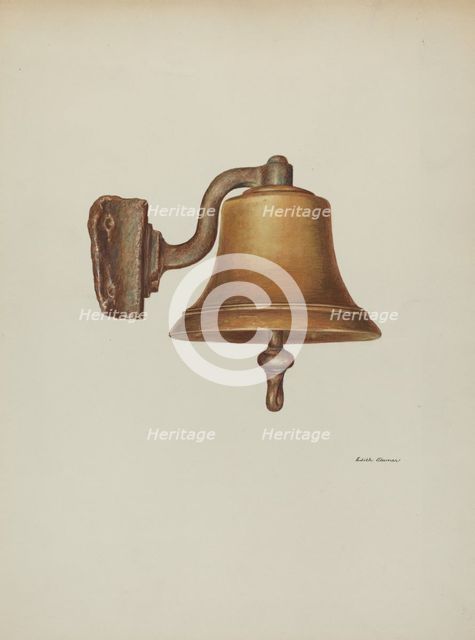 Bell, from Presidential Yacht "Sylph", 1940. Creator: Edith Towner.