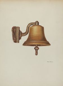 Bell, from Presidential Yacht "Sylph", 1940. Creator: Edith Towner