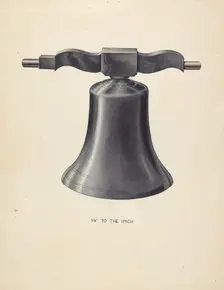 Bell - From Swedish Church, c. 1936. Creator: Wellington Blewett