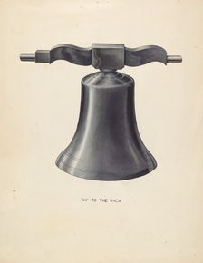 Bell - From Swedish Church, c. 1936. Creator: Wellington Blewett
