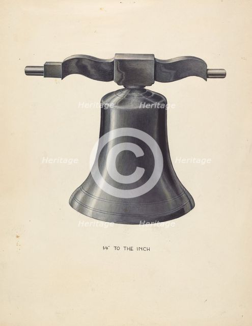 Bell - From Swedish Church, c. 1936. Creator: Wellington Blewett.