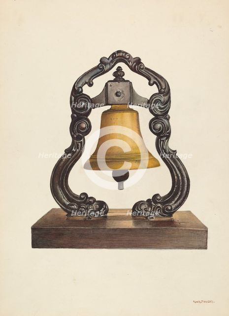 Bell from Ship, c. 1940. Creator: Robert W.R. Taylor.