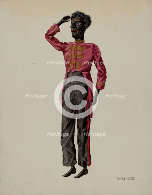 Bell Hop Marionette, c. 1938. Creator: Emile Cero.