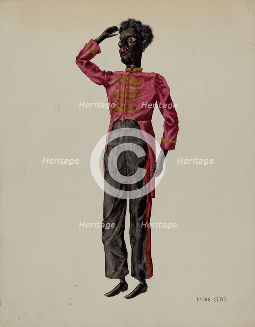 Bell Hop Marionette, c. 1938. Creator: Emile Cero.