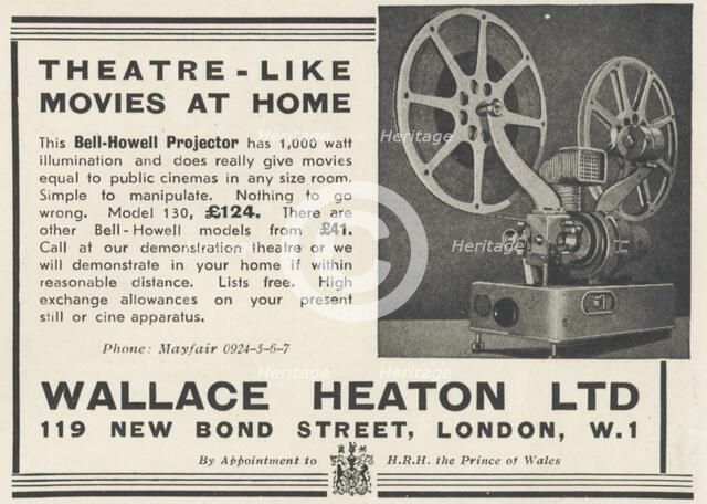 Bell-Howell projector , 1935. Artist: Unknown