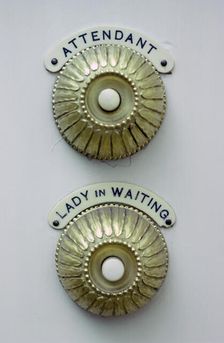 Bell pushers, Royal Coach, National Railway Museum, York, North Yorkshire. Artist: Tony Evans