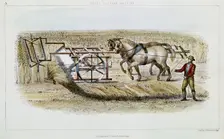 Bell's reaping machine, 1851. Creator: GH Swanston