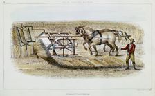 Bell's reaping machine, 1851. Creator: GH Swanston
