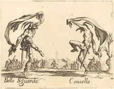 Bello Sguardo and Coviello, c. 1622. Creator: Jacques Callot