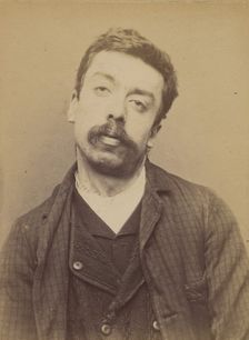Belloti. Louis. 28 ans, né à Turin. Camelot. Anarchiste. 18/3/94., 1894. Creator: Alphonse Bertillon
