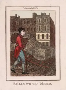 Bellows to Mend Cries of London, 1804. Artist: Anon