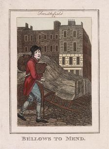 Bellows to Mend Cries of London, 1804. Artist: Anon