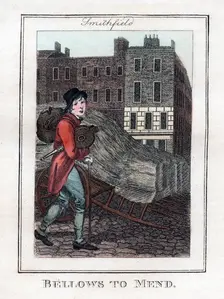 Bellows to Mend Smithfield, London, 1805