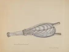 Bellows Bottle, c. 1936. Creator: Gertrude Lemberg