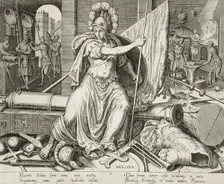 Bellona, 1574. Creator: Philip Galle