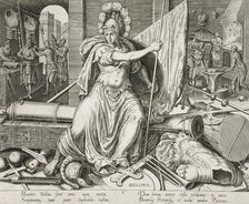 Bellona, 1574. Creator: Philip Galle