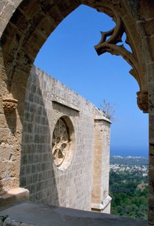 Bellapais Abbey, North Cyprus, 2001. Creator: Vivienne Sharp