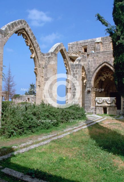 Bellapais Abbey, North Cyprus, 2001.  Creator: Vivienne Sharp.
