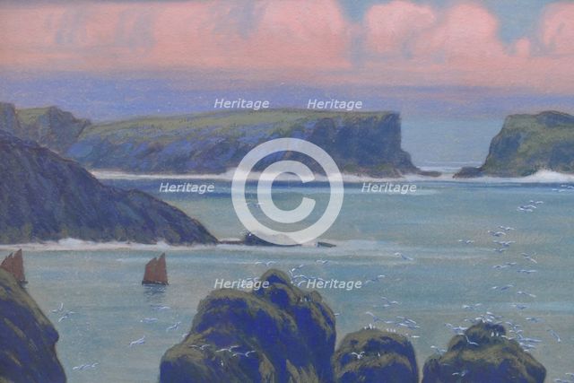 Belle-Ile-en-Mer à Goulphar. Creator: Auburtin, Jean Francis (1866-1930).