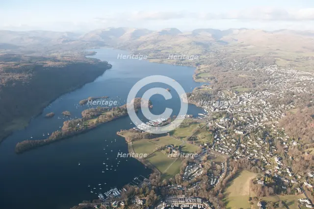 Belle Isle and Bowness-on-Windermere, Cumbria, 2015. Creator: Historic England.