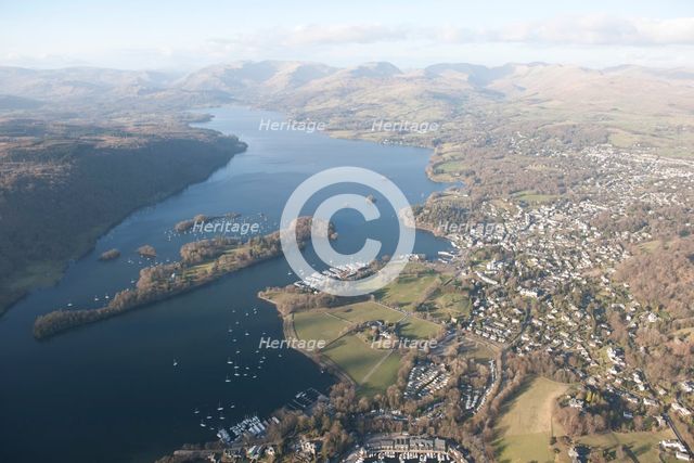Belle Isle and Bowness-on-Windermere, Cumbria, 2015. Creator: Historic England.