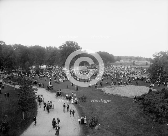Belle Isle Park, concert on Children's Day, Detroit, Mich., 1902 June 4. Creator: Unknown.