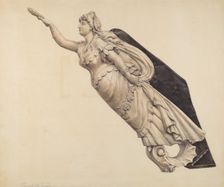 Belle of Oregon Figurehead, c. 1939. Creator: Elisabeth Fulda