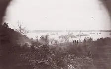 Belle Plain, Virginia. Lower Wharf, 1864. Creators: Tim O'Sullivan, James Gardner