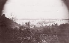 Belle Plain, Virginia. Lower Wharf, 1864. Creators: Tim O'Sullivan, James Gardner