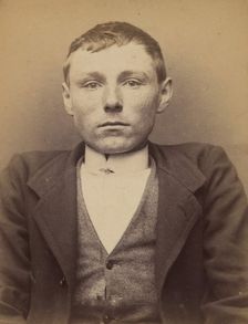 Bellemans. Eugène (ou Michel). 23 ans, né à Gand (Belgique). Tailleur d'habits. Anarchiste..., 1894. Creator: Alphonse Bertillon