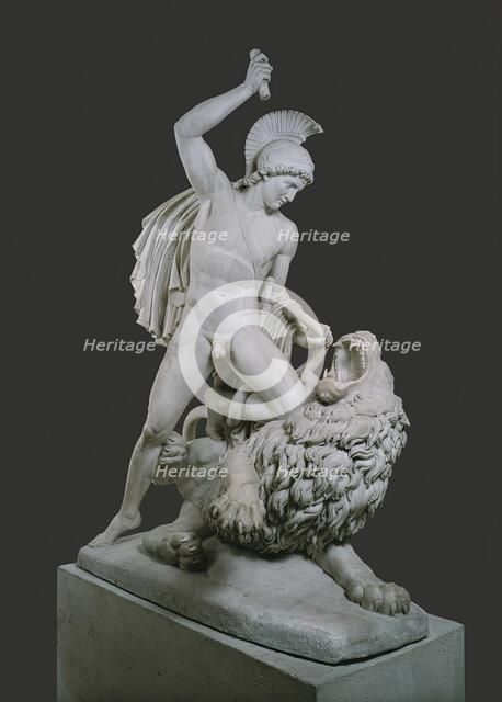 Bellerophon fighting with the Chimeira, 1821. Creator: Johann Nepomuk Schaller.
