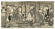 Bellflowers (Asagao), from the series Genji in Fashionable Modern Guise (Furyu yatsushi..., 1789-92. Creator: Hosoda Eishi