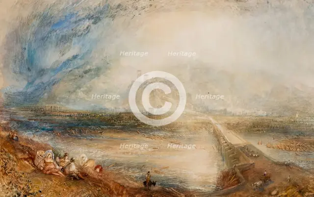 Bellinzona from the Road to Locarno, 1843. Creator: JMW Turner.
