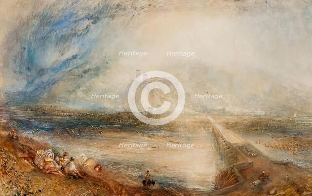 Bellinzona from the Road to Locarno, 1843. Creator: JMW Turner.