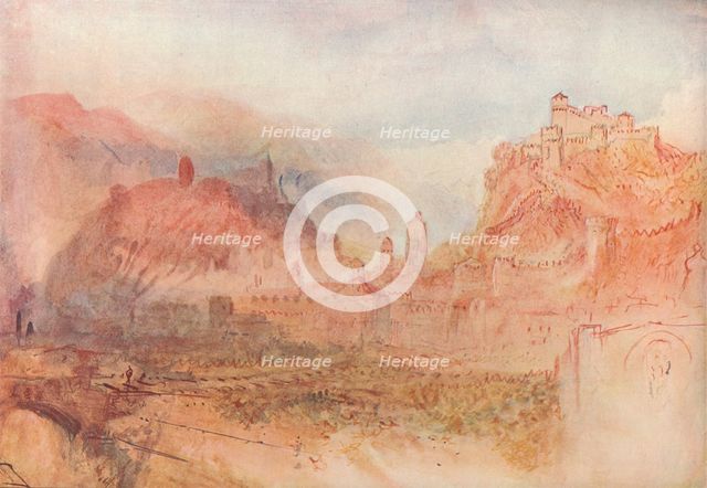 'Bellinzona: From the South', 1909. Artist: JMW Turner.