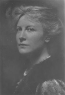 Belmont, August, Mrs., portrait photograph, 1914 Feb. 2. Creator: Arnold Genthe