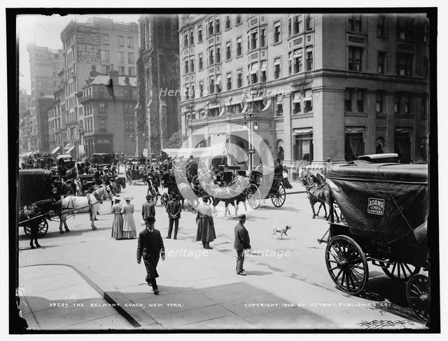 Belmont coach, New York, c1905. Creator: Unknown.