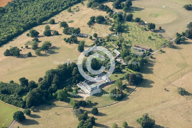 Belmont, house, stable courtyard and walled garden, Throwley, Kent, 2016. Creator: Damian Grady.