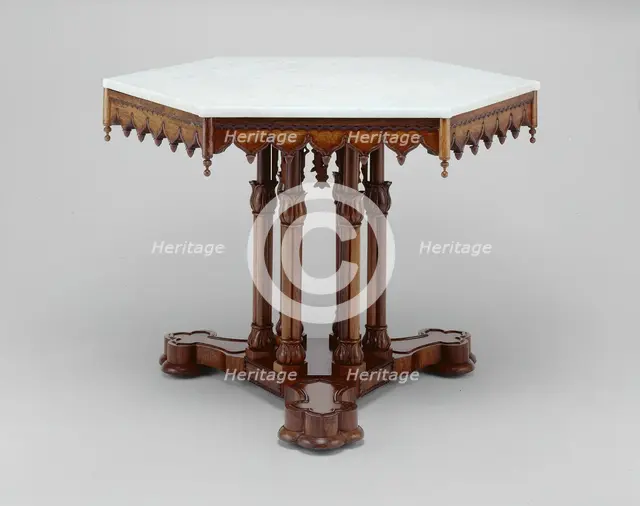 Belmead Center table, c. 1846. Creator: Alexander Roux.