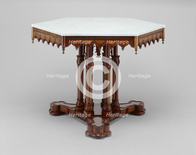 Belmead Center table, c. 1846. Creator: Alexander Roux.