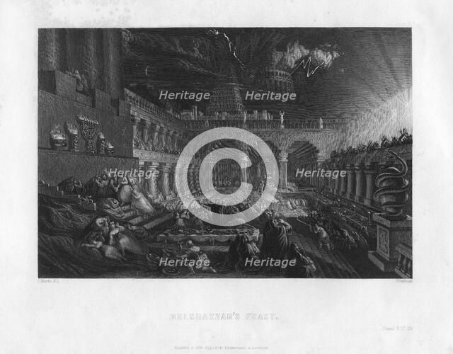 Belshazzar's Feast, 19th century(?).Artist: J Horsburgh