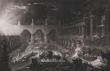 Belshazzar's Feast (First steel plate), June 1, 1826. Creator: John Martin
