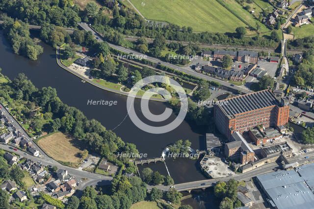 Belper River Gardens, East Mill and North Mill, Derbyshire, 2024. Creator: Robyn Andrews.