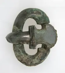Belt Tongue and Oval Loop from a Buckle, Frankish, 7th century. Creator: Unknown