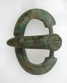 Belt Tongue and Oval Loop from a Buckle, Frankish, 7th Century. Creator: Unknown
