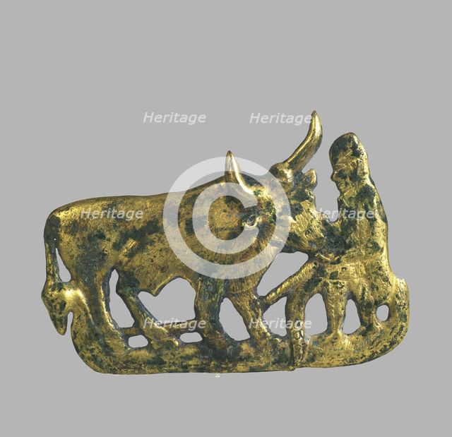 Belt buckle, 5th-4th century BC. Artist: Scythian Art  