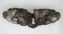 Belt Buckle and Counter Plate, Frankish, 7th century. Creator: Unknown