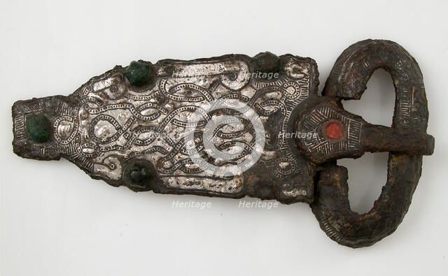 Belt Buckle, Frankish, 7th century. Creator: Unknown.