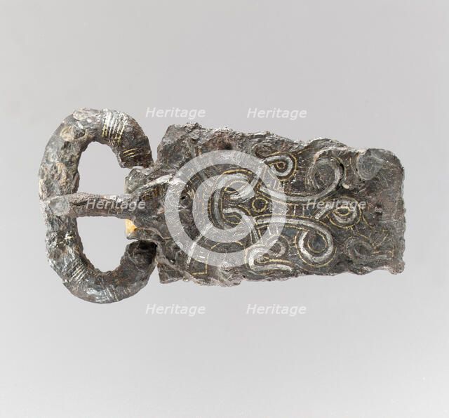 Belt Buckle, Frankish, 7th century. Creator: Unknown.